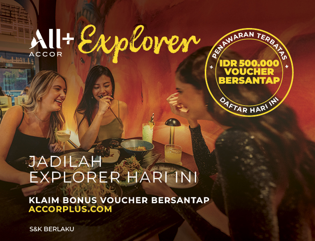 Nikmati dining welcome gift Anda dari Explorer